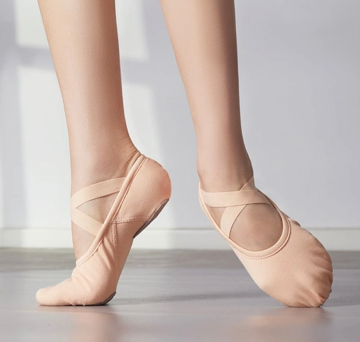Split Sole Canvas Ballet Slippers